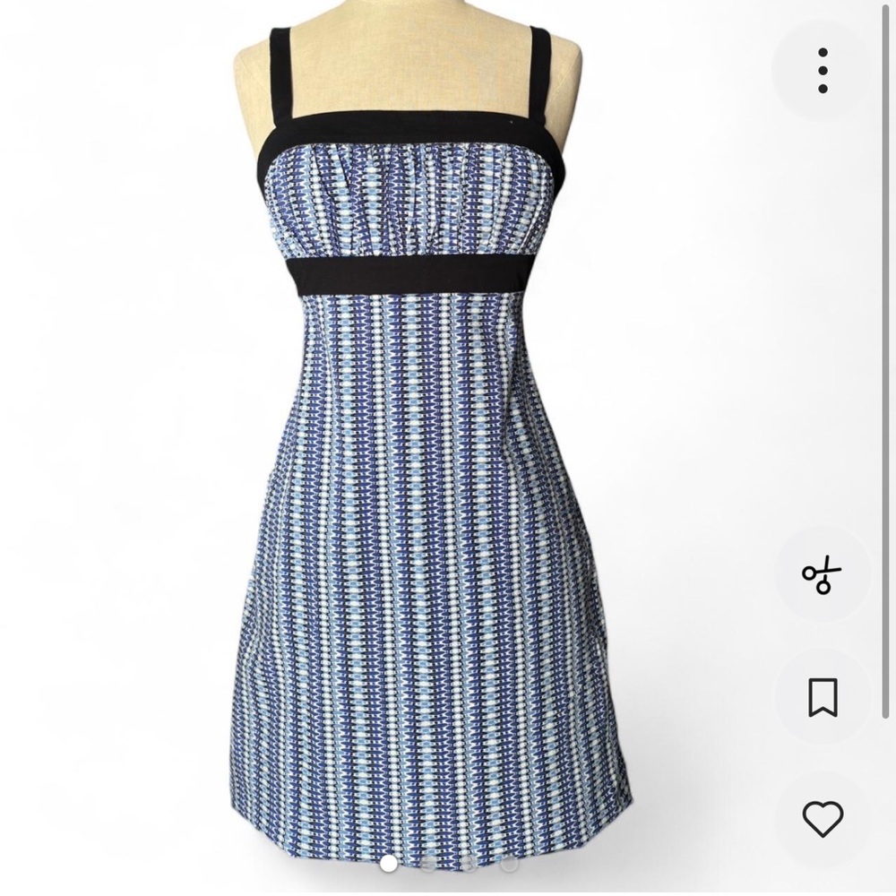 ANTONIO MELANI y2k Navy and White Mini Dress